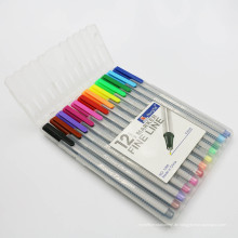 2015 dreieckige Fine Liner Pen mit PVC-Rohr verpackt Set